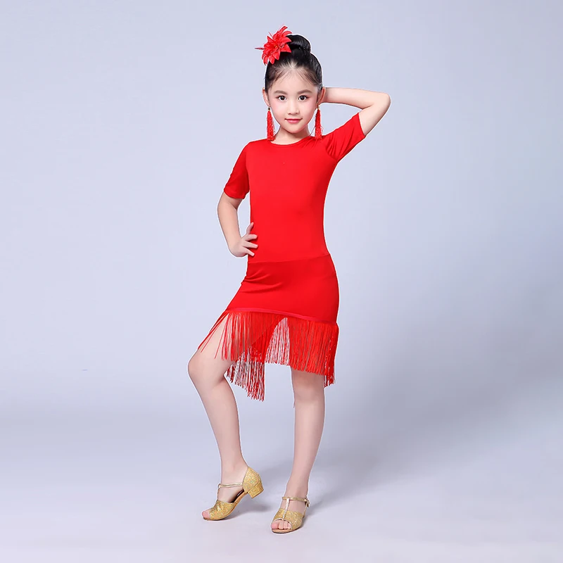 Ballroom Dancing Latin Skirts Dresses Latin Dance Practice Wear Girl