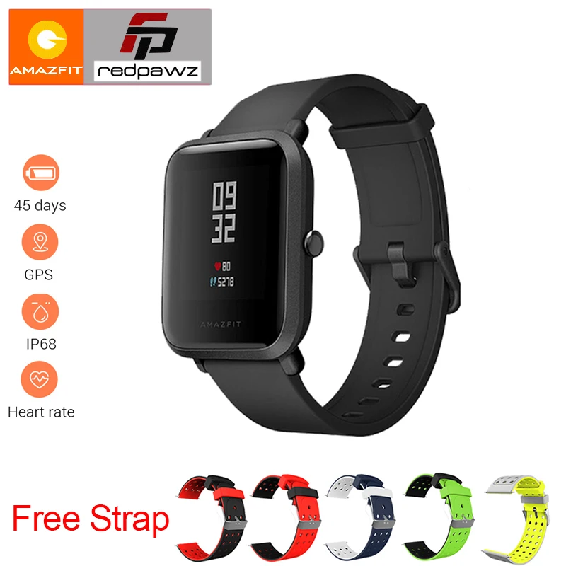 

English Version HUAMI Amazfit Smart Watch Youth Bip BIT PACE Lite 32g ultra-light Screen 1.28" Waterproof GPS Compass