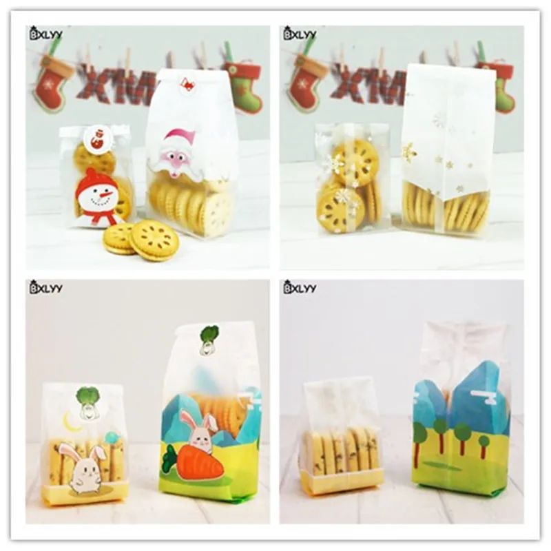 

BXLYY 25pc Cartoon Baking Bag Biscuit Bag Christmas Halloween Wedding Party Decoration Baby Shower Gift Box Unicorn Flamingo.7z