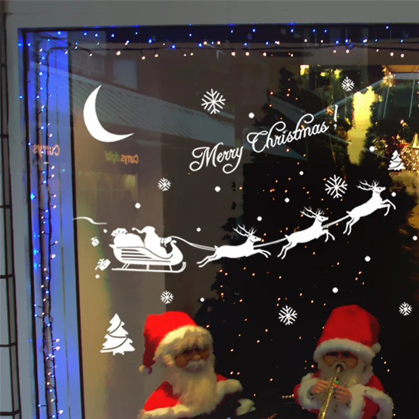 

2017 HOT High Quality Christmas Decoration Decal Window Stickers Home Decor wh
