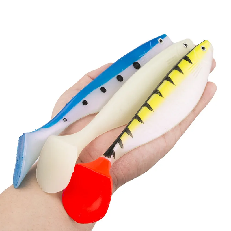 1pc 23cm Big Sea Shad Soft Bait Plastic Artificial Fishing Lure