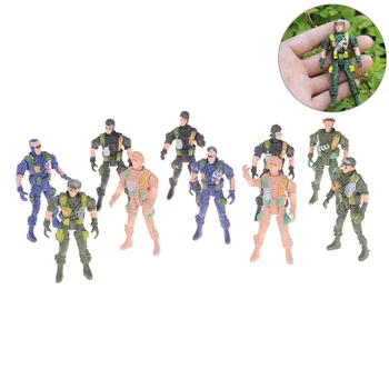 

2018 Fashion 2pcs Military Model Soldier Men Playset Special Force Action Figures Kids Toys Plastic Model Pretend Game Play New