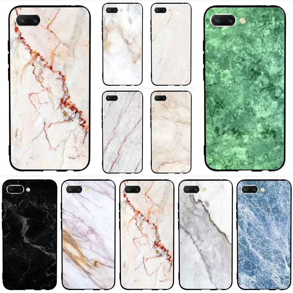 

Print Pure Marble Phone Case for Huawei Honor 6A Cover 10 8 9 Lite 7A Pro 7X 7C Y6 Prime Nova 3 3i TPU A7