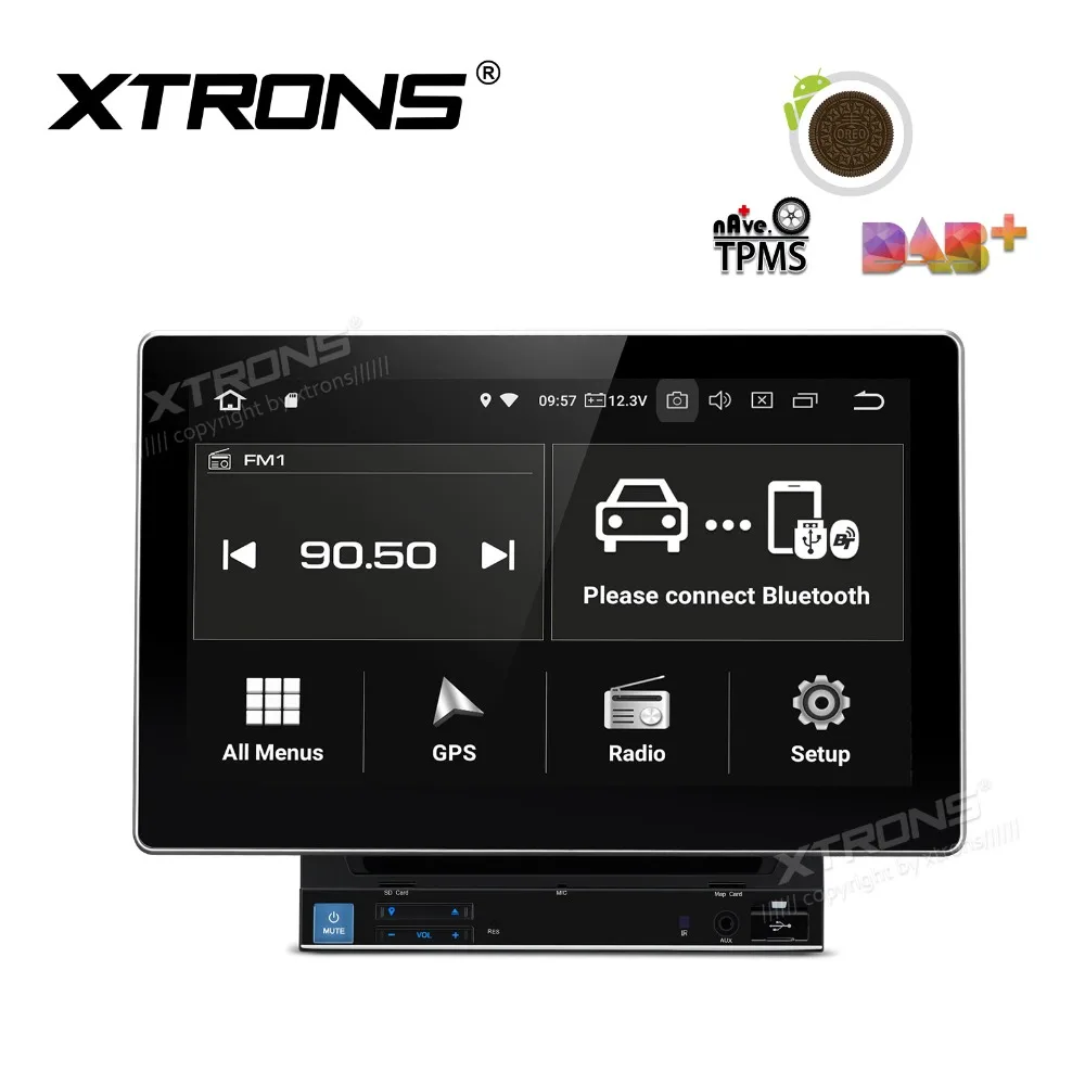 XTRONS 10 ''Android 8,1 универсальный автомобильный Радио стерео Мультимедиа DVD плеер gps навигационная карта USB OBD DAB+ руль 2 Din