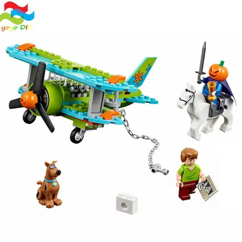 

Scooby Doo Dog Mystery Plane Adventures Minifigures Building Block Shaggy Mini Figures Elwood Compatible with Lego