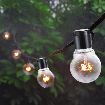 

5M LED light Bulbs 110V 220V Waterproof Decoration String Garland Garden Christmas Party Wedding Outdoor Fairy lights EU/US Plug