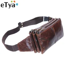 ETya, натуральная кожа, сумки на пояс для мужчин, сумка на пояс, сумка для телефона, сумки, сумка на пояс для путешествий, Мужская маленькая поясная сумка, кожаный кошелек, сумка