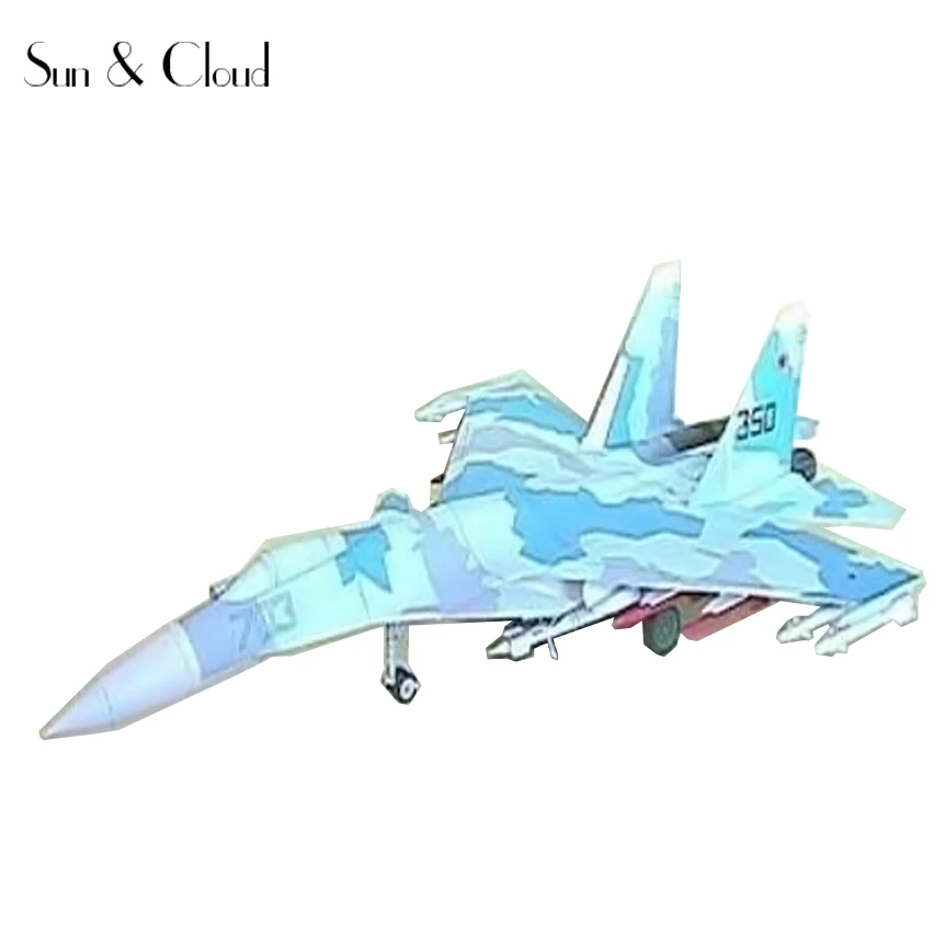 3D самокат Sukhoi 1:50 бумажная модель для сборки ручная работа головоломка детские