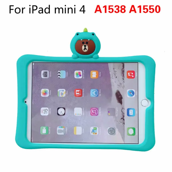 Чехол для Apple iPad 9,7 Pro 9,7 10,5 11 Air 1 2 3 чехол для IPad 2/3/4 5 6 iPad Mini 1/2/3/4/5 силиконовая подставка для крышки - Цвет: For iPad mini 4