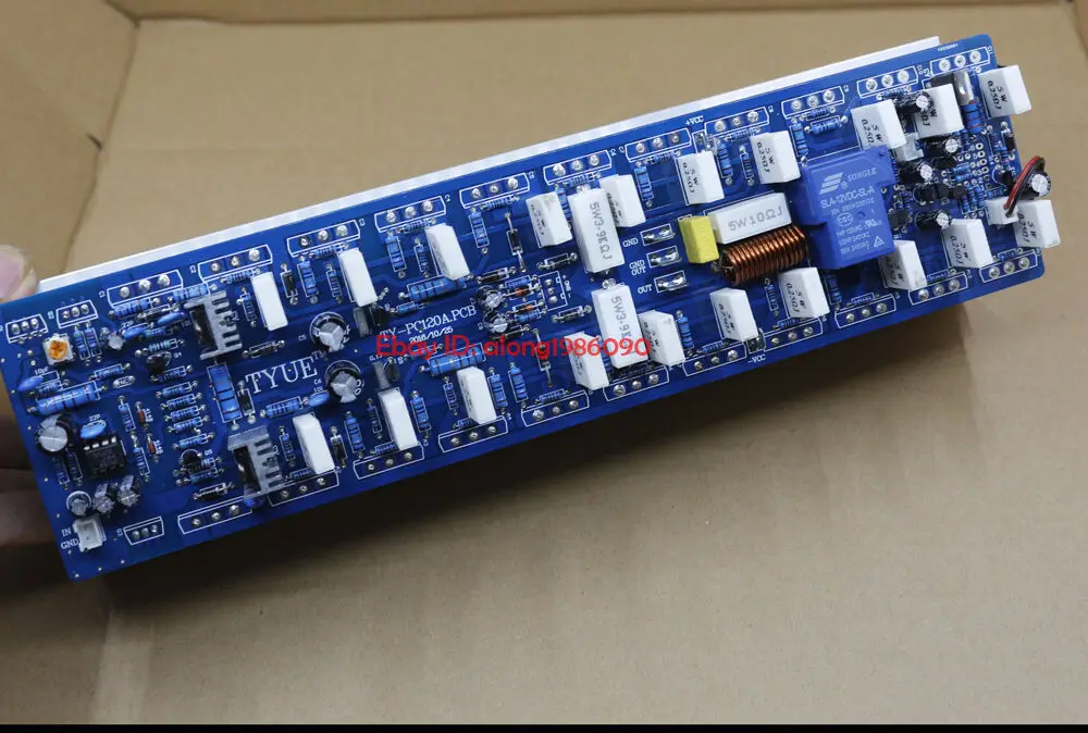 Assembled 1200W Powerful amplifier board mono amp board with heatsink 