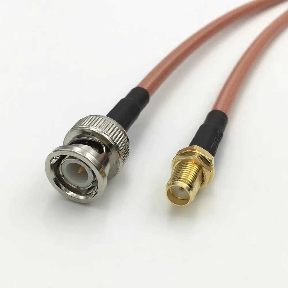 5 шт. RG142 Кабель BNC штекер SMA женский RF Pigtail прямой обжимной коаксиальный разъем с
