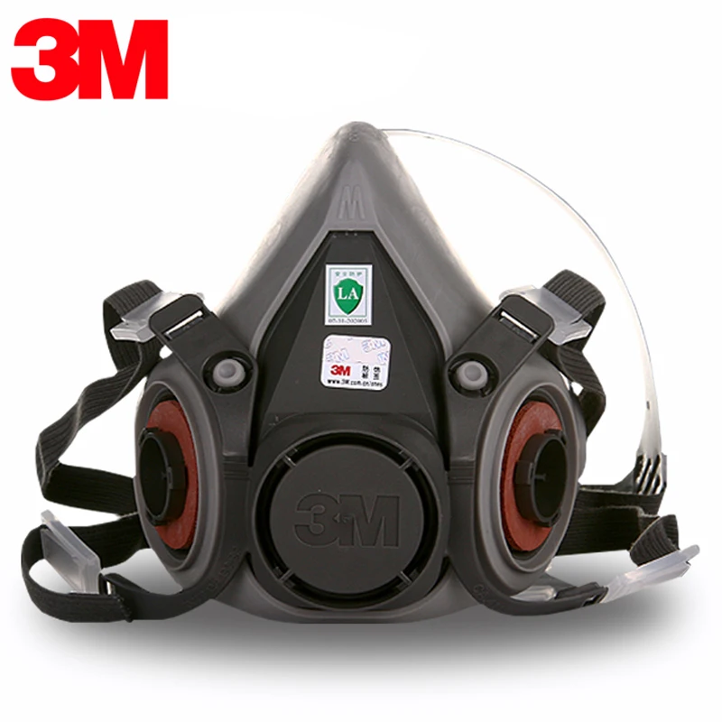 

3M 6200 Safety Mask Half Face Painting Respirator Gas Mask Safety Work Filter Dust Mask 6001 Filter 1621 Goggles