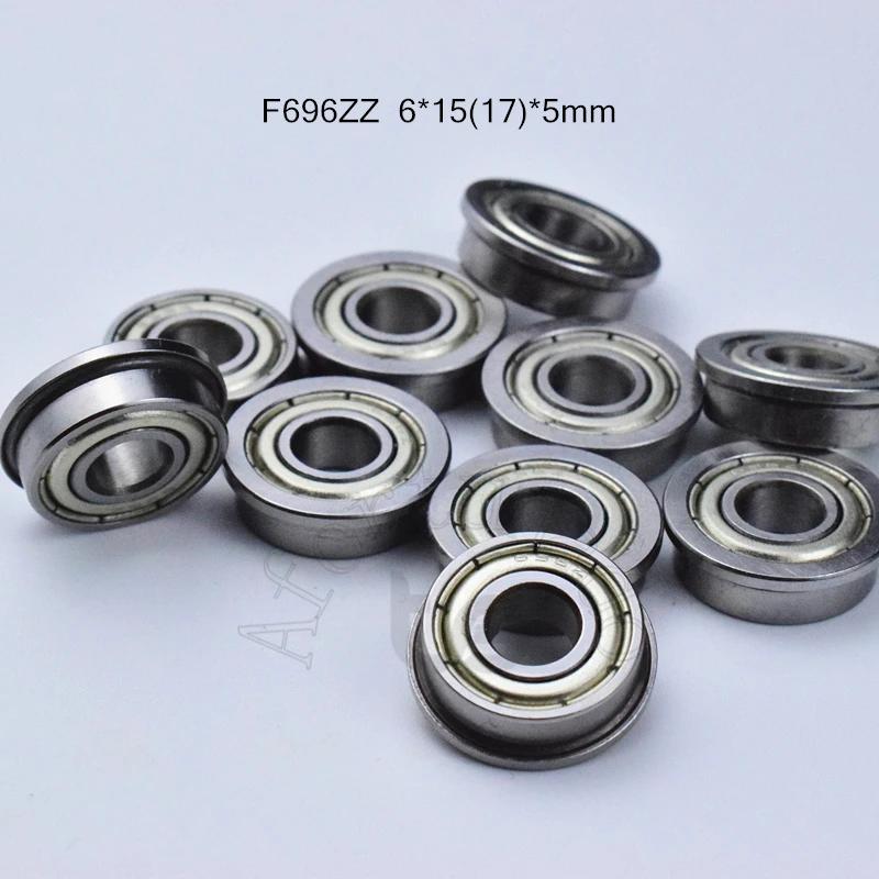 F696ZZ 6*15 и 17*5 мм 10 шт. фланцевые подшипники Бесплатная доставка 696 F696Z подшипник с