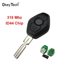OkeyTech ID44 Chip 315Mhz or 433Mhz 3 Buttons Remote Car Key for BMW E46 E38 E39 1/3/5/7 Series X3 X5 Z3 Z4 for BMW EWS System