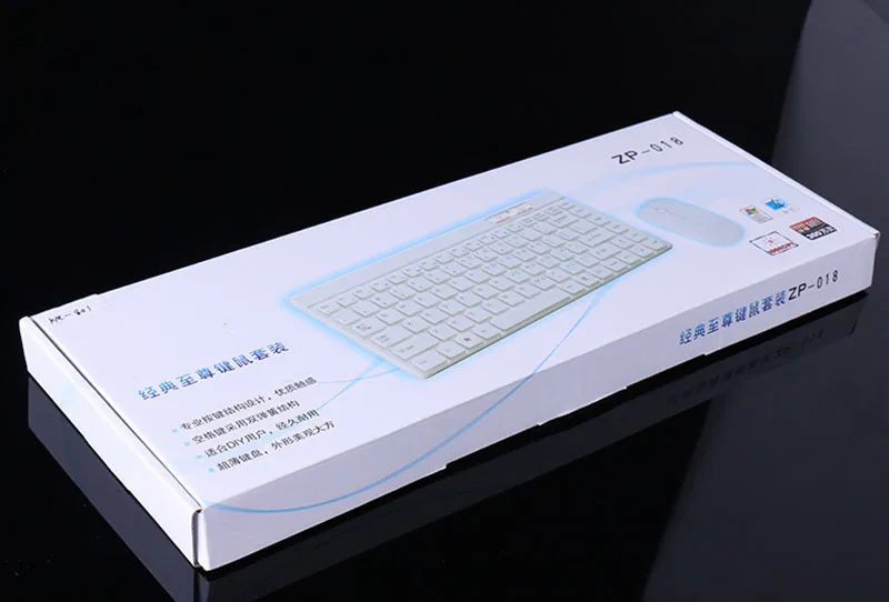 P KM-801 2,4G беспроводной мультимедийный костюм USB10 дюймов игровая клавиатура и оптическая мышь комбо для Android IOS Win офисный Настольный Ноутбук