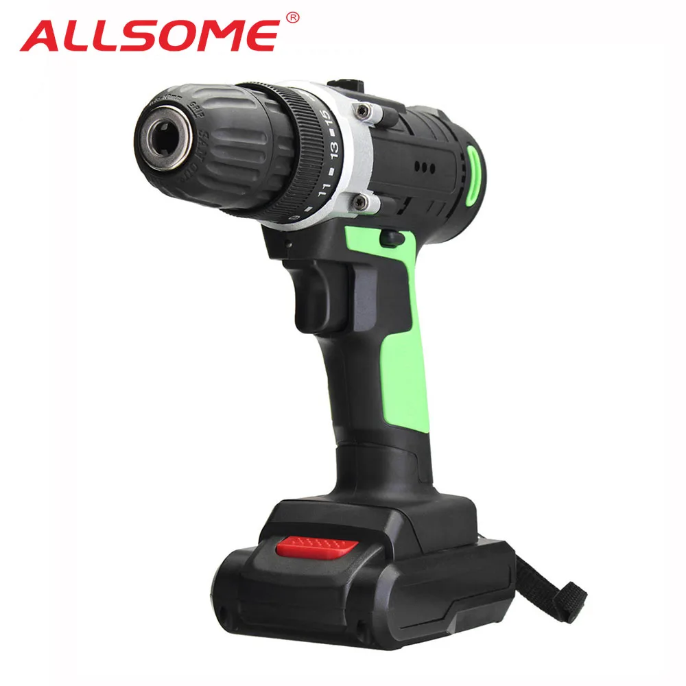 

ALLSOME 21V Electric Screwdriver Rechargeable Cordless Drill Mini Wireless Power Driver DC Lithium-Ion Battery HT2424