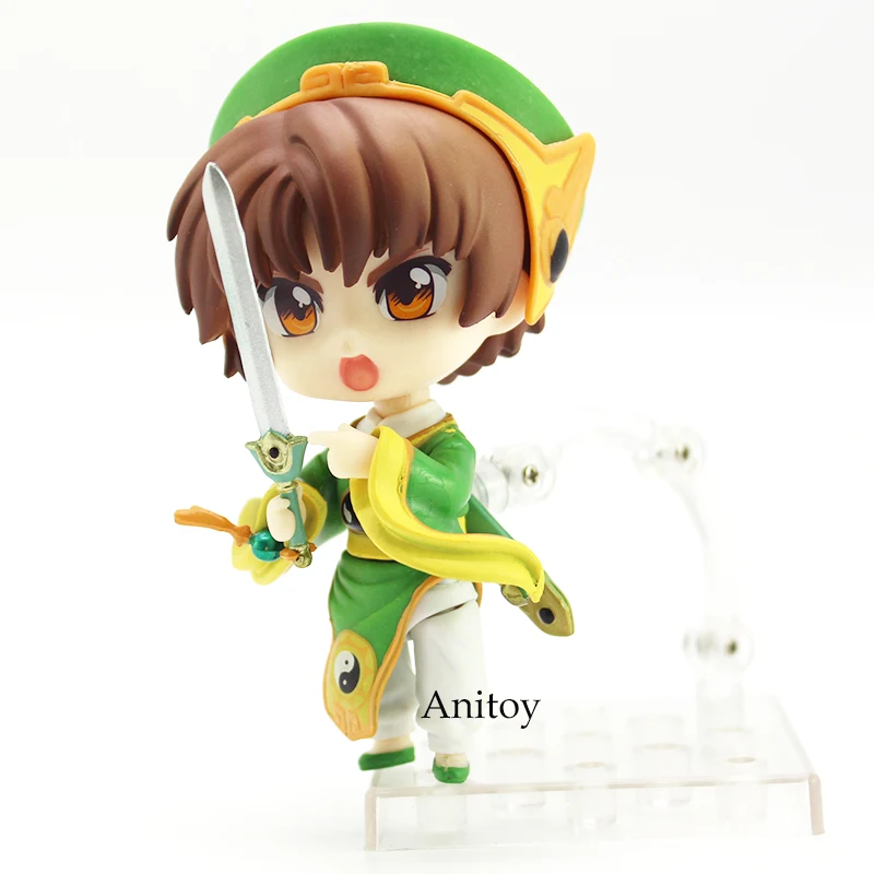 Аниме мультфильм карточка Captor Sakura Li Syaoran Nendoroids кукла 763 ПВХ фигурка Коллекционная модель игрушки 10 см