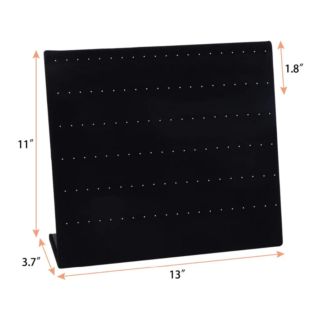 SZanbana черный бархат 60 пар серьги дисплей держатель Органайзер, ювелирные изделия стенд