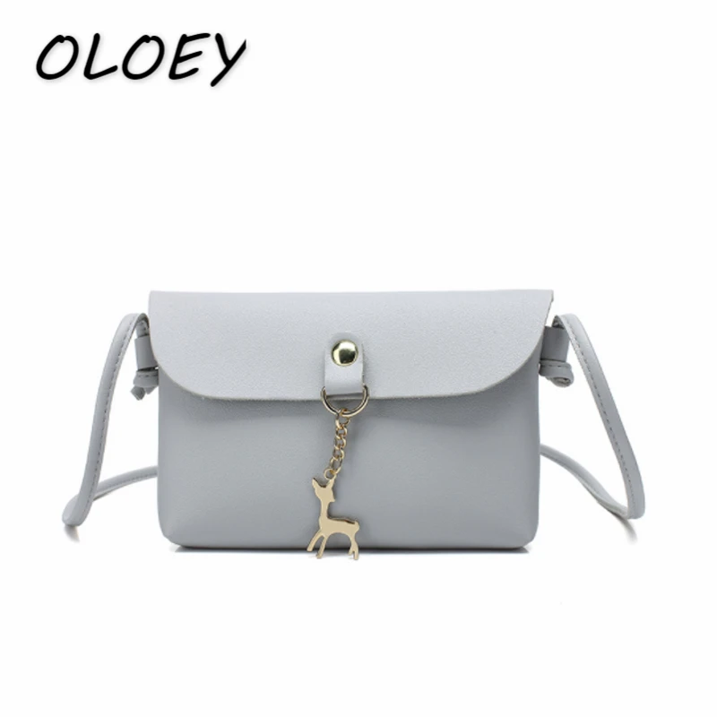 

Women Crossbody Bag Deer Hasp Mini Envelope Bag Portable PU Leather Solid Coin Purse Change Money Bag Phone Back!