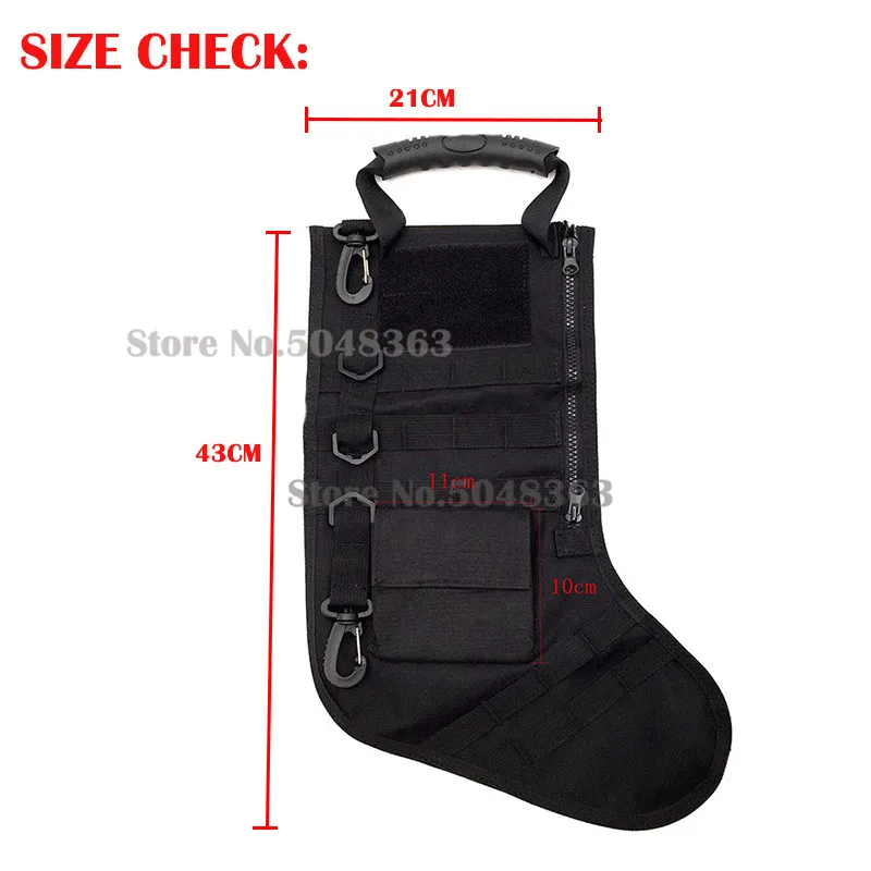 Тактическая Новогодняя сумка для чулок Molle подвесная сумочка мешок