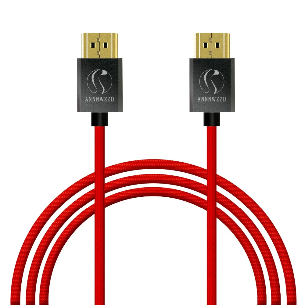 HDMI кабель высокая скорость 1 м 2 3 5 10 3D Поддержка функции Ethernet 4 к Lead для ТВ