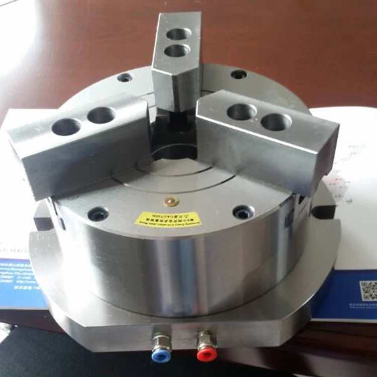 

Hollow vertical pneumatic chuck with three jaws KL110SQ