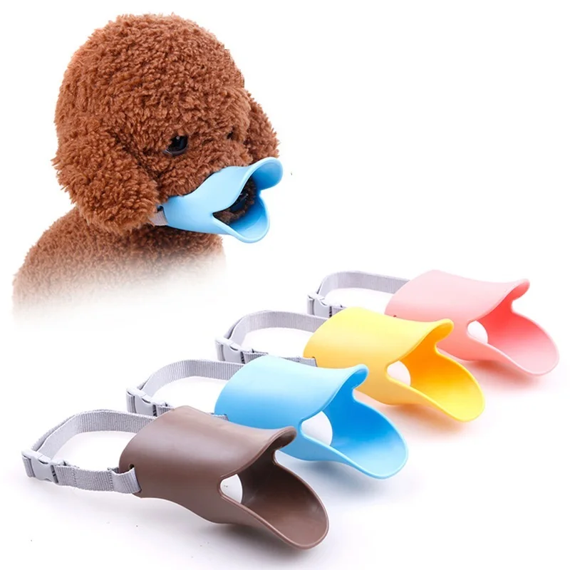 

Dog Muzzle Cute Duck Shape Muzzles For Small Dogs Puppy Mouth Mask Bark Bite Stop Anti-bite Masks For Dog Supplies Free Shipping