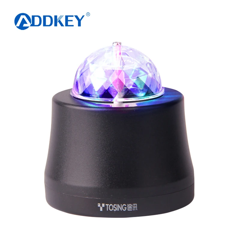 Tosing вращающиеся RGB светодиодный Автомобильные Лампы Хрустальный волшебный шар