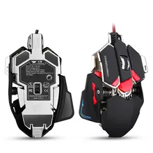 COMBATERWING 4800 DPI Optical Gaming Mäuse 10 Programmierbare Taste Verdrahtete Maus Einstellbar Spiel Maus Tropfen Verschiffen