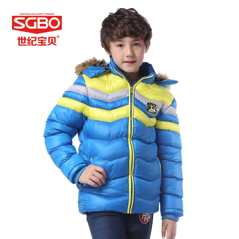 Brand Boys Warm Snowsuit With Fur Hood Children s Winter Jackets 150 brand-boys-warm-snowsuit-with-fur-hood-children-s-winter-jackets-150