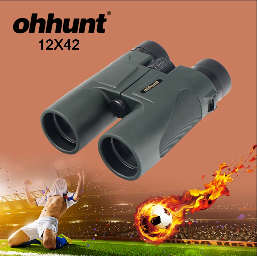 comprar Ohhunt 12X42 Militar Telescópio HD Grande angular Power Zoom Binóculos Infravermelhos Ocular para A Rússia Futebol Caminhadas camping