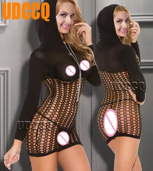 

Sexy FishNet silk Lingerie Sheer Babydoll doll Underwear Chemises Sleepwear Catsui exotic apparelt product hoodie 8948