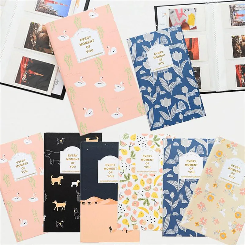 

84pcs Mini Polaroid Photo Albums Storage Book Storage Photo Fuji Film Instax Fil Floral Photo Storage Case Wedding Family Gifts