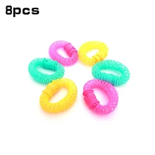 8 шт./упак. волшебный пончик бигуди круг спиральные пластиковые бигуди для волос Колечки волна для причесок Diy инструмент для завивки волос как S