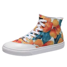 Милая женская парусиновая обувь для скейтборда с цветами; молодежные женские кроссовки; спортивная обувь для бега; походные ботинки для скейтбординга