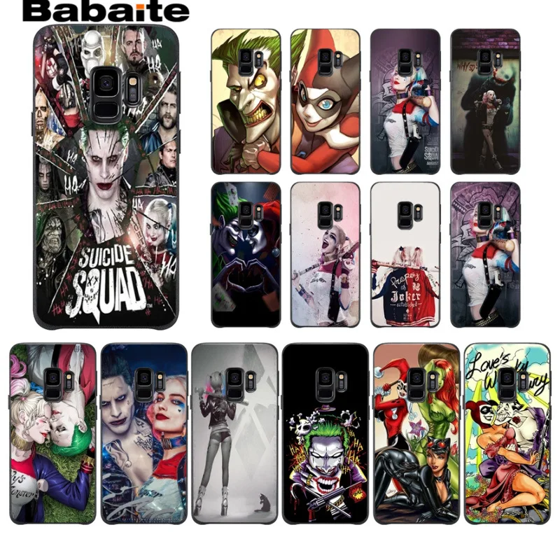 Мягкий чехол для телефона harley quinn на заказ Samsung Galaxy s9 s8 plus note 8 note9 s7 s6edge Babaite|Бамперы|