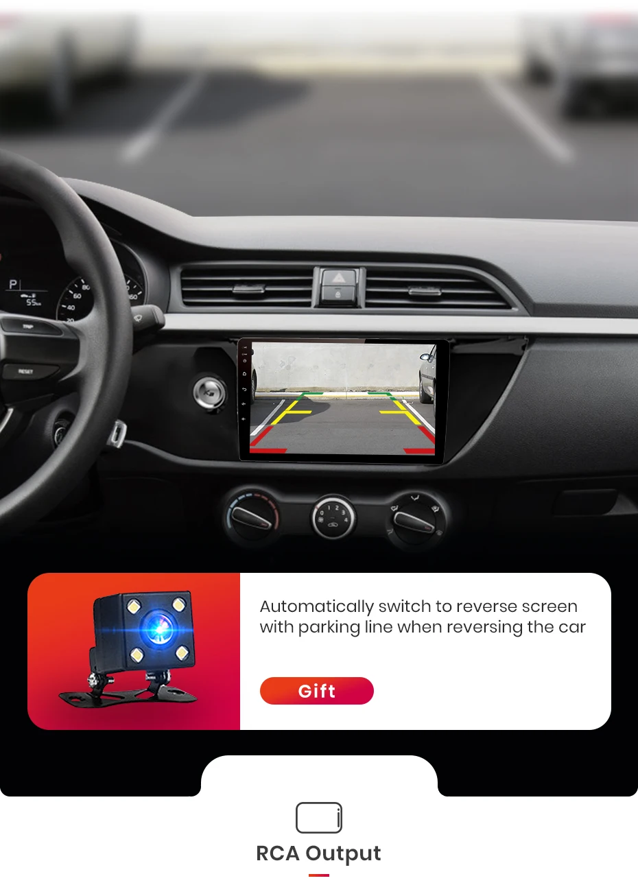 Junsun V1 pro 4G+ 64G CarPlay Android 9,0 DSP для KIA RIO 4 автомобильный Радио мультимедийный видео плеер навигация gps 2 din dvd