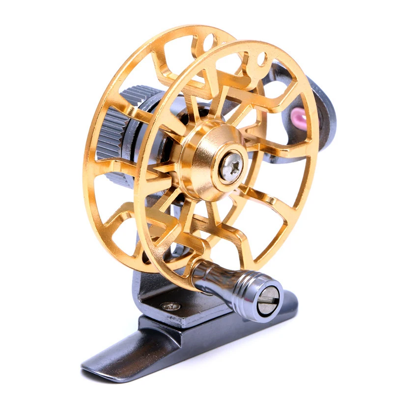 Сверхлегкие полностью металлические Рыболовные катушки для ловли нахлыстом, с правой стороны, обработанные алюминиевые катушки для льда, колеса для морской пресной воды, для рыбалки, Pesca#84