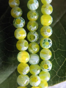 

300+Beads/ 3strands Millefiori Glass Beads Lampwork Round Beads 4mm-DIY Jewelry Bracelet Earrings Accessories A4