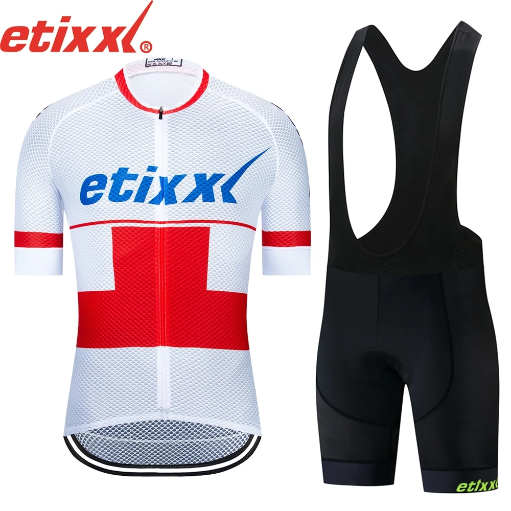 

2019 etixx Team short-sleeved cycling Jersey suit bib roa ciclismo bicycle suit MTB bicycle Jersey uniform men's clothing
