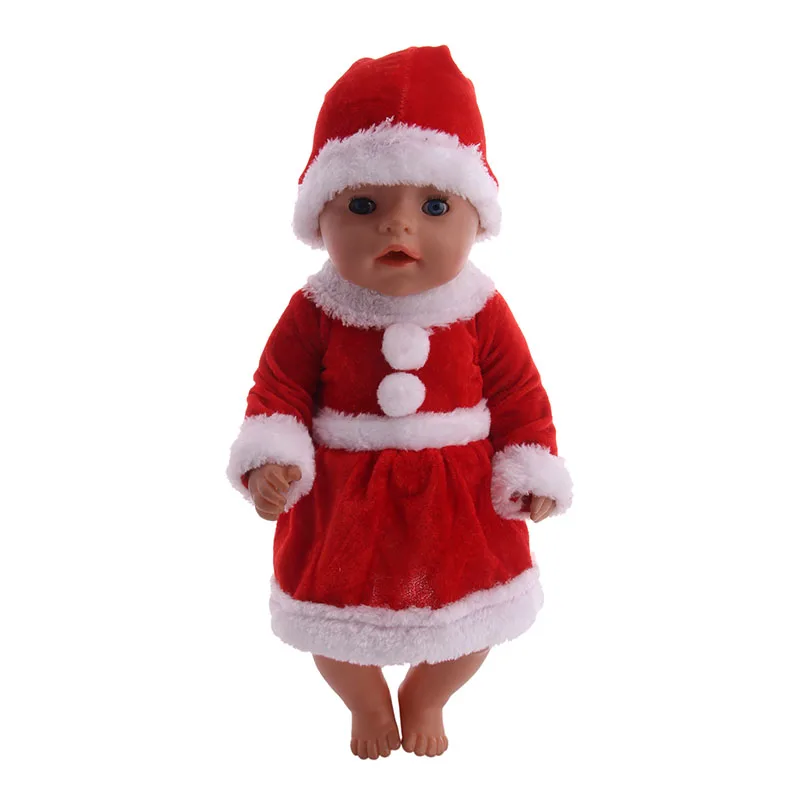 LUCKDOLL Рождественский подарок одежда костюм подходит 18 дюймов Американский 43 см детская кукла одежда аксессуары, игрушки для девочек, поколение, подарок на день рождения