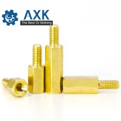 200Pcs/100Pcs 3mm Thread M3*L(=4/5/6/7/8/9/10/11-40)+6mm Hex Brass Standoff Spacer Male to Female Spacing Screws Pillar | Обустройство