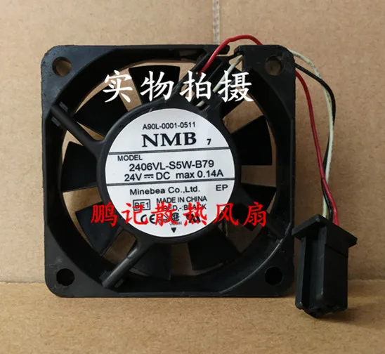 NMB-MAT 2406VL-S5W-B79 BE1 Сервер площадь Вентилятор dc 24 В 0.14A 60x60x15 мм 3-провода