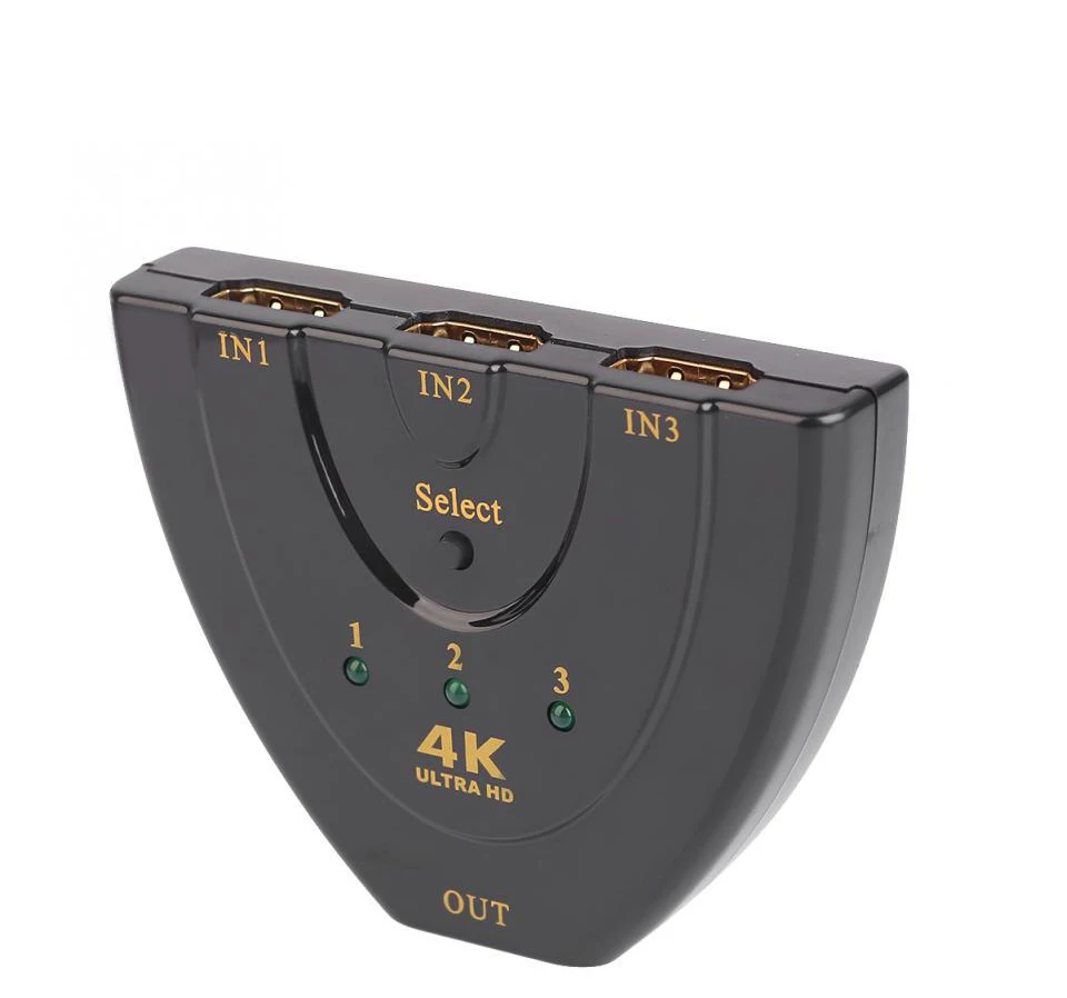 3 Ports HDMI Switch Switcher HDMI Splitter for XBOX 360 PS3 PS4 Projector Smart Android HD 1080P 2K4K 3 Input to 1 Output (6)