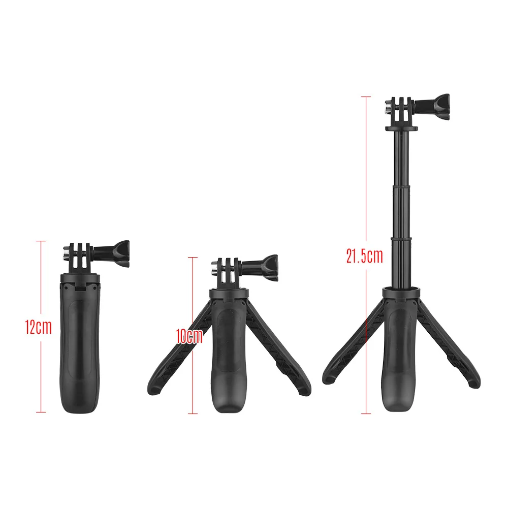 Mini Extension Selfie Stick Tripod Stand Hand Grip for GoPro Hero 3/5/4/3+3 for Yi Lite/4k/4k+ SJCAM/Andoer/AKASO