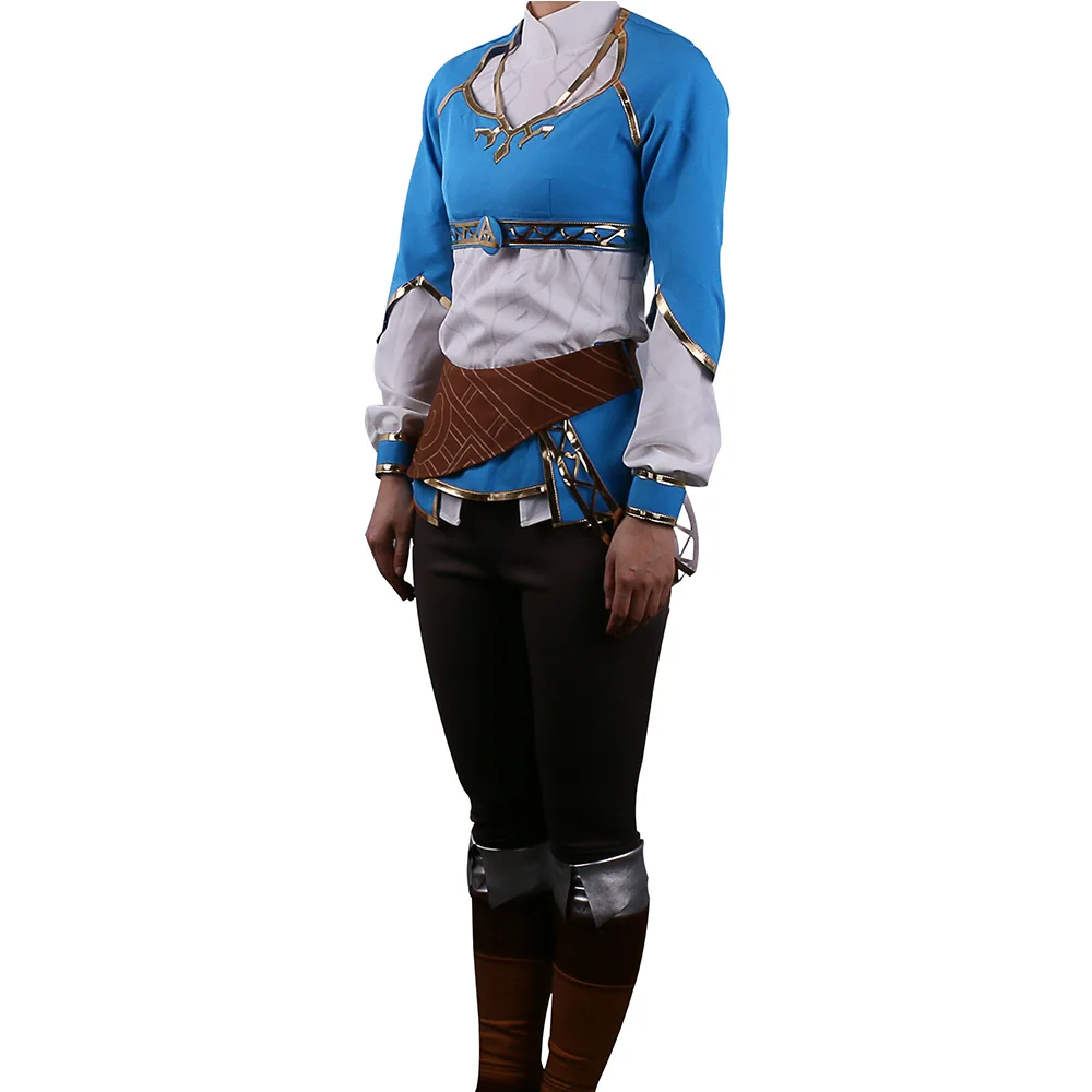 Hot Game The Legend of Zelda Twilight Princess Costume Suits Adult Women Dress t-shirt Pants Halloween Party Prop (3)