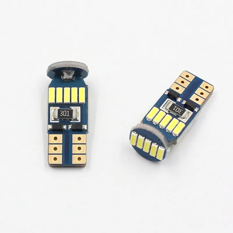 

FSYLX 501 T10 W5W LED interior lights T10 194 168 canbus 15SMD 4014 Car T10 LED width reading Roof clearance lights bulbs