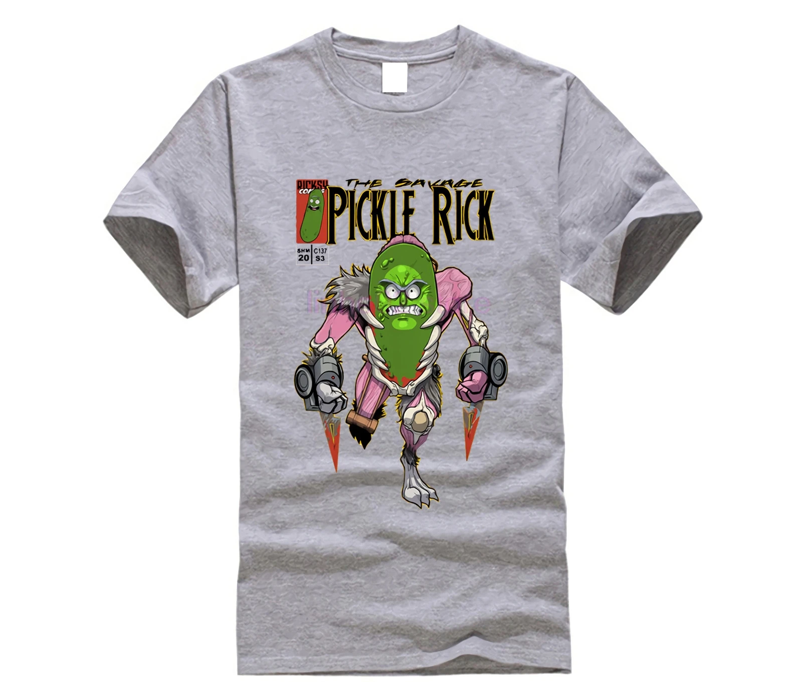 Pickle rick Футболка мужская Rick and morty новая аниме забавная футболка Летняя крутая Homme