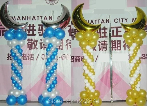 С днем рождения, вечеринок Moon Фольгированные шары партия выступает цвет ассорти хорошее качество 18 дюймов 50 шт./лот