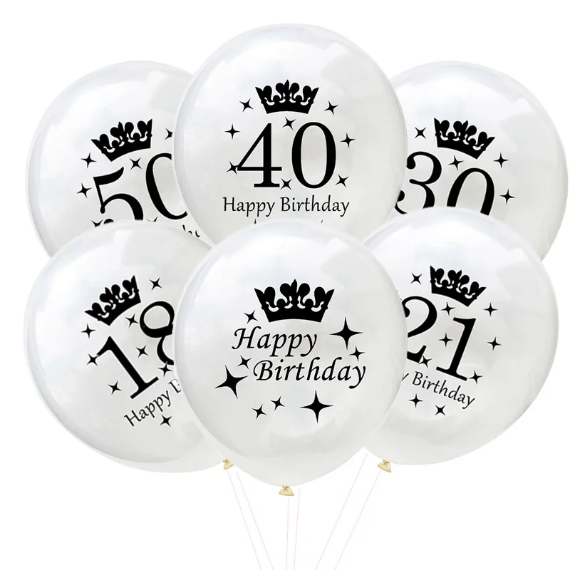 18 30 40 50 лет ясные воздушные шары на день рождения прозрачный шар гелий День Рождения украшения для взрослых воздушный шарик надутый S125